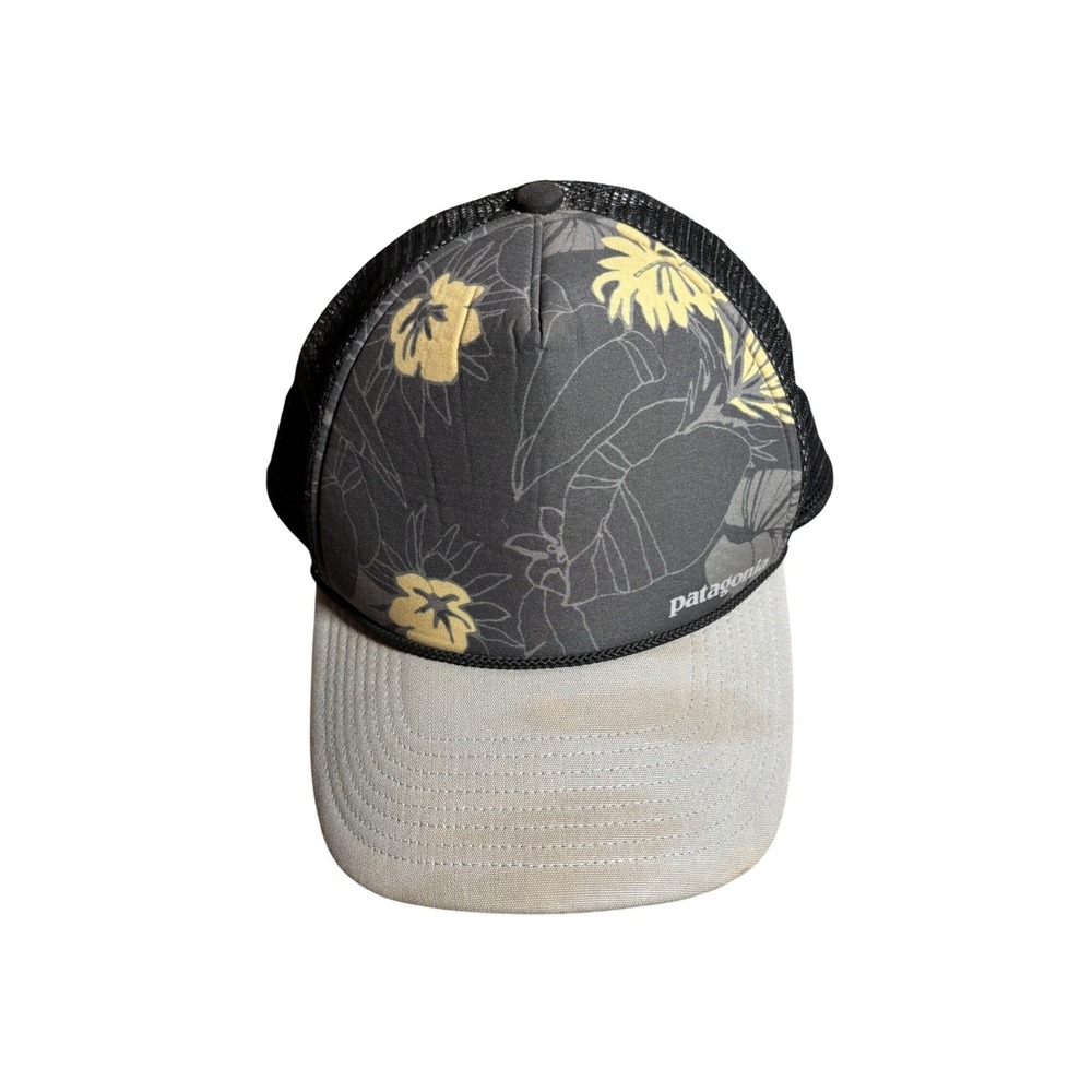 Patagonia Trucker Hat Floral Mesh Snapback Cap Tropical Hibiscus Gorpcore Trails